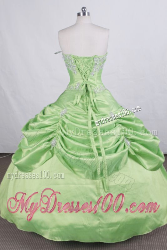 Ruched and Beaded Bodice Sweet 16 Dresses with Pick-ups
